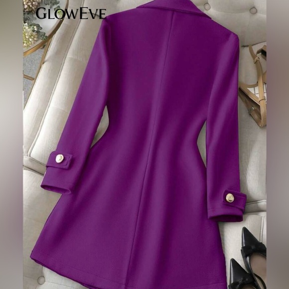 Forever New Vibrant Purple Trench Coat - Picture 2 of 4